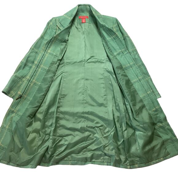 A Line Plaid Coat - Picture 7 of 8